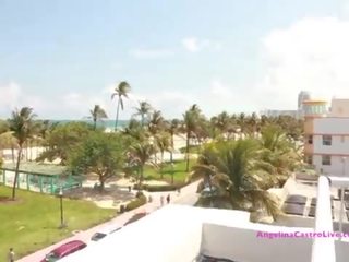 Angelina Castro Has sex clip on A Roof in Miami?